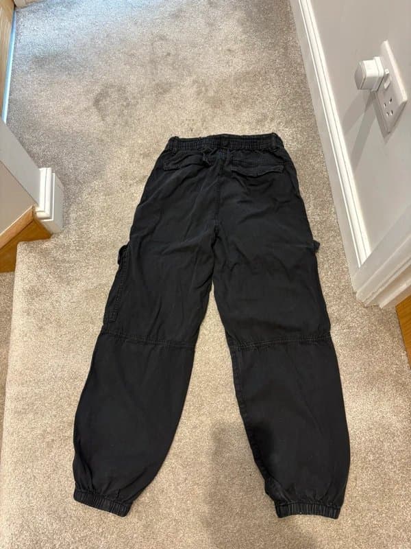 Bershka Black cargo trousers