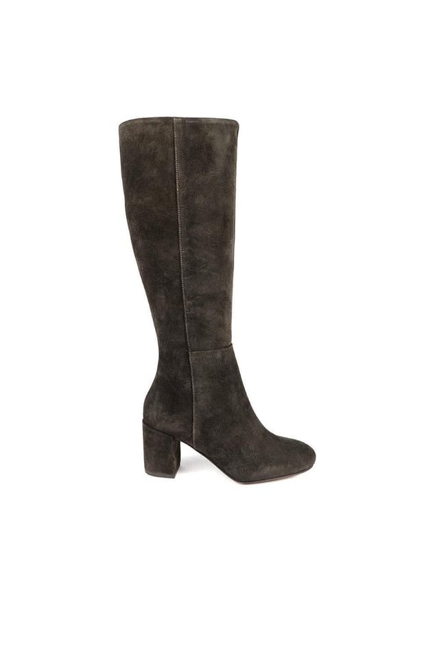 Jones Bootmaker Jones Bootmaker Women's Neptune Extra-Small Calf Fit Long Leather Boots in Brown - 2