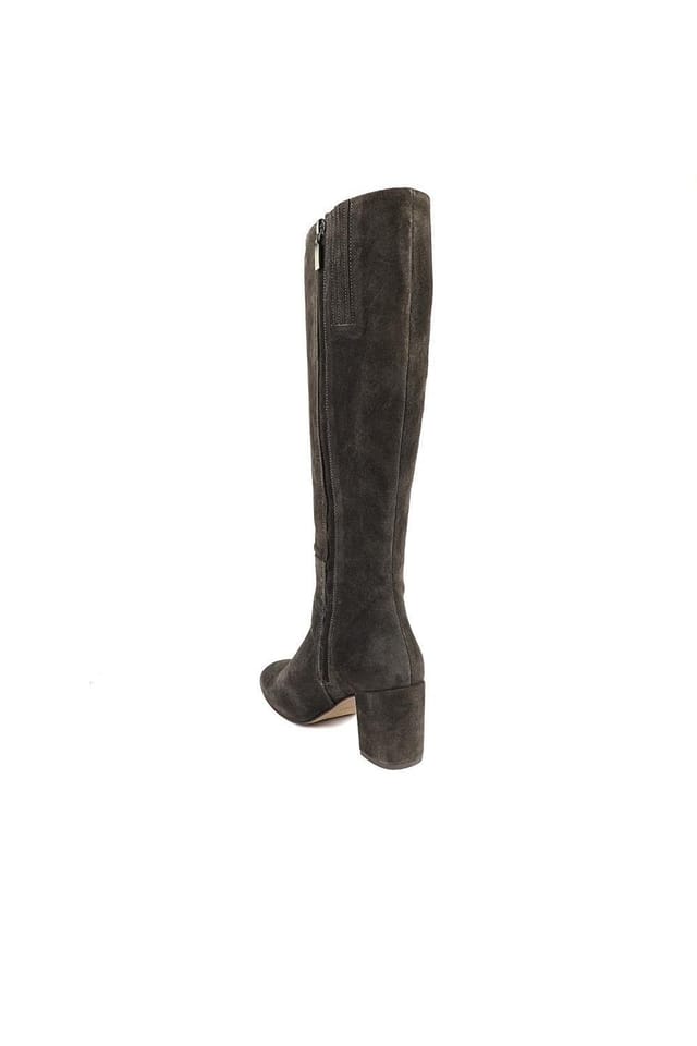 Jones Bootmaker Jones Bootmaker Women's Neptune Extra-Small Calf Fit Long Leather Boots in Brown - 3