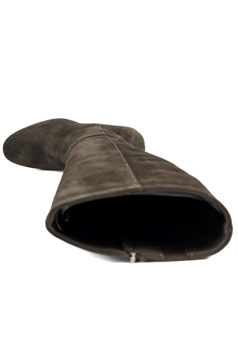 Jones Bootmaker Jones Bootmaker Women's Neptune Extra-Small Calf Fit Long Leather Boots in Brown - 4