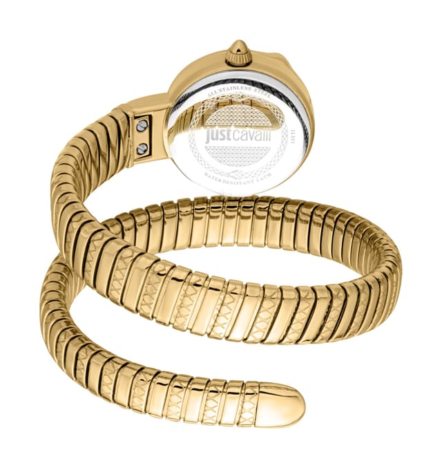 Just Cavalli Just Cavalli Women's JC1L301M0035 Cerchio Snake Analog Watch for Women in Gold - 2