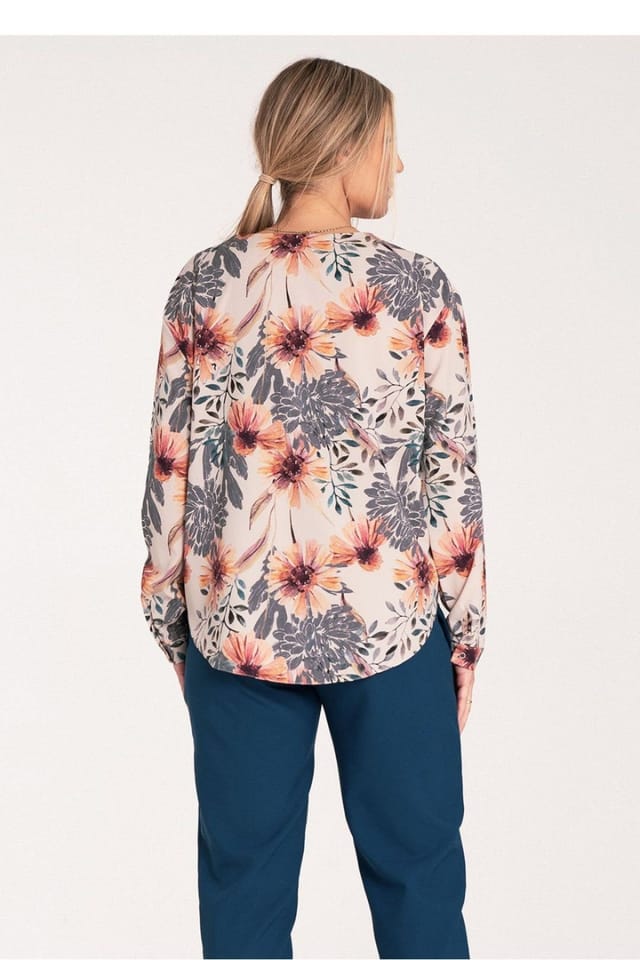 Love Lace Love Lace Women's Long Sleeve Shirt Press Stud Cuff No Collar - 3