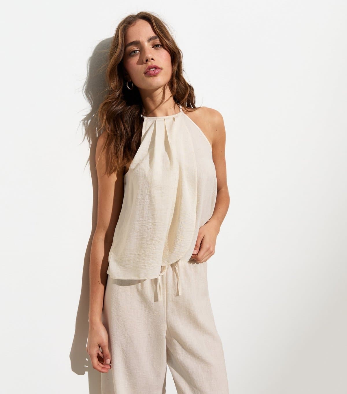 New Look Women's White Wrap Front Cami New Look