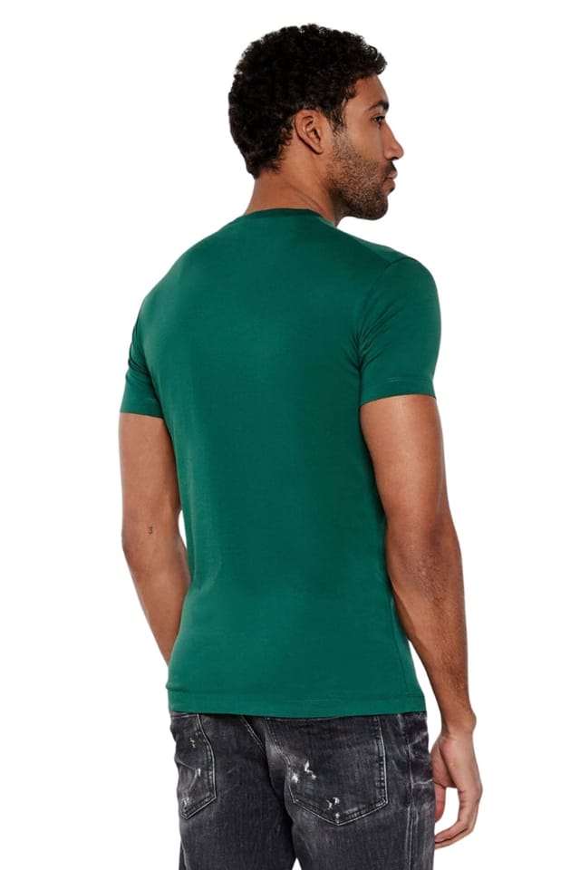 Dsquared2 Dsquared2 Men's Milano Short Sleeve Round T-shirt in Dark Green - 2