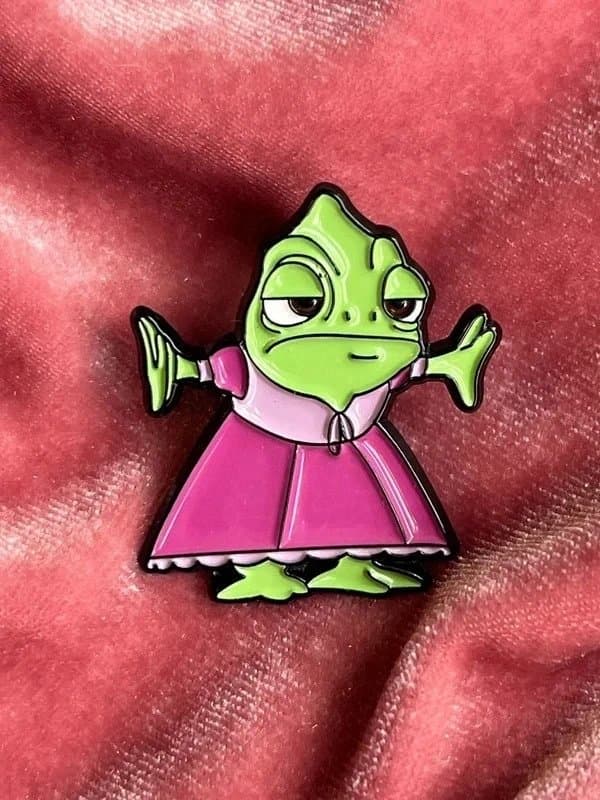 pascal Pascal In A Dress Rapunzel’s Pet Chameleon Cute Cartoon Collectors Pin Badge