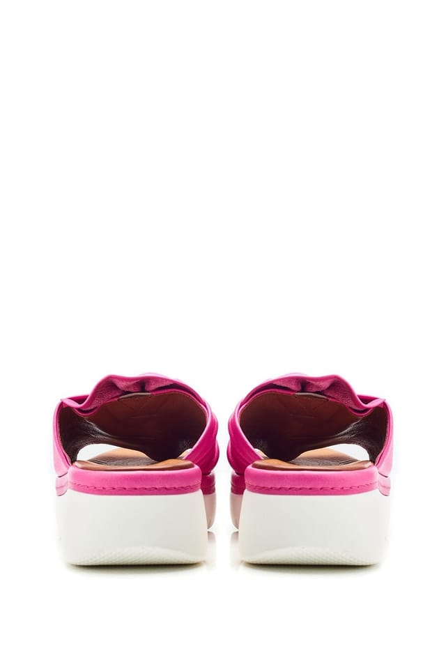 Moda In Pelle Moda In Pelle Women's 'Ollin' Leather Flatforms in Pink - 3