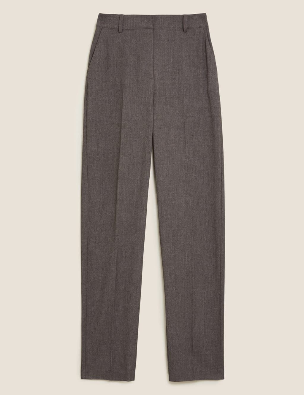 Marks & Spencer M&S Straight Leg Trousers Charcoal