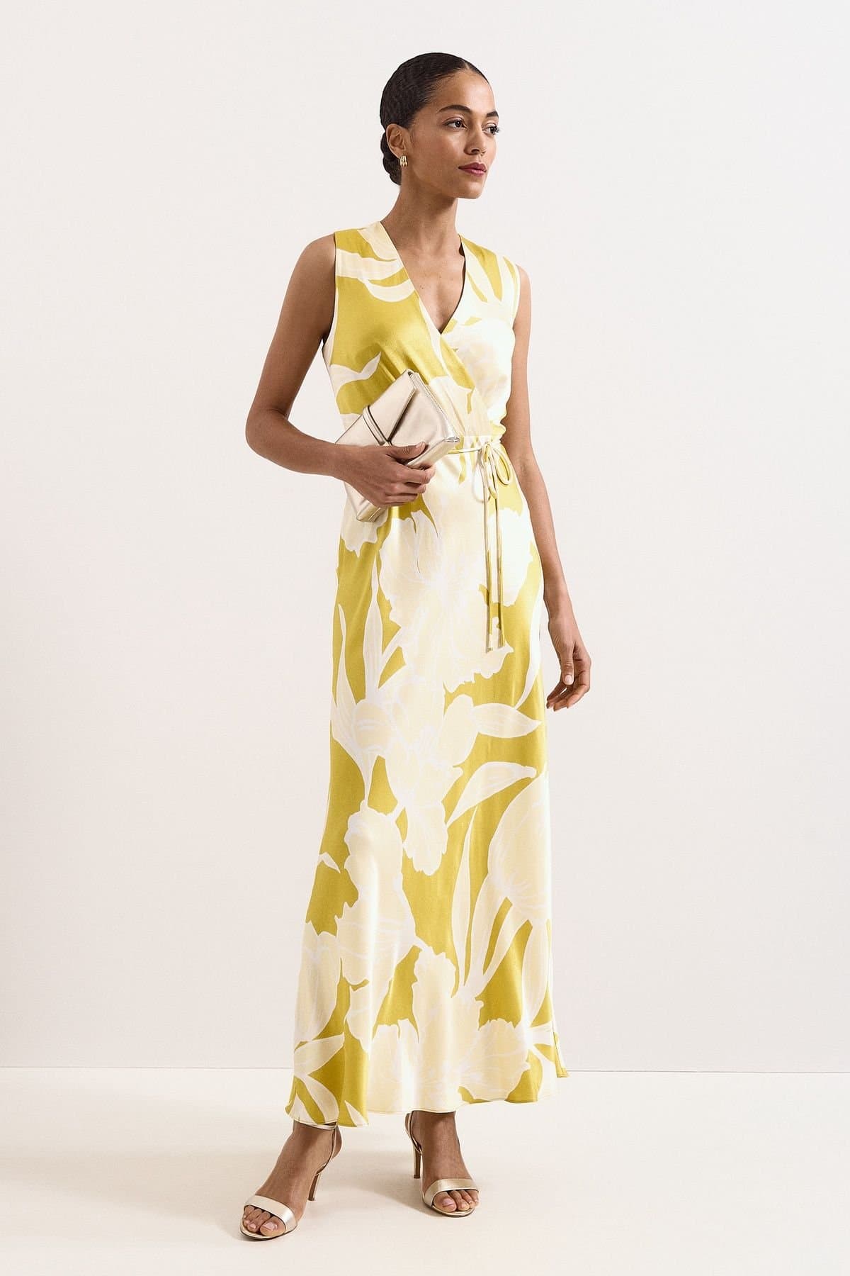 Phase Eight Phase Eight Women's Paula Floral Maxi Dress in Mustard