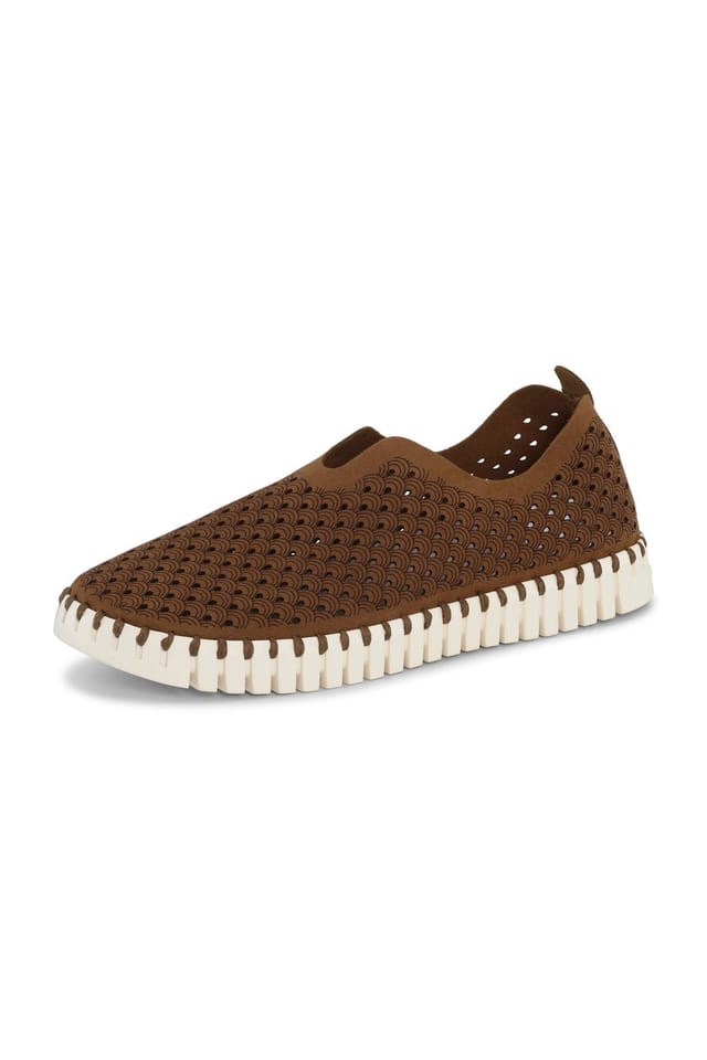 ILSE JACOBSEN Ilse Jacobsen Women's Tulip Laser Cut Out Shoe Tannin Brown - 2