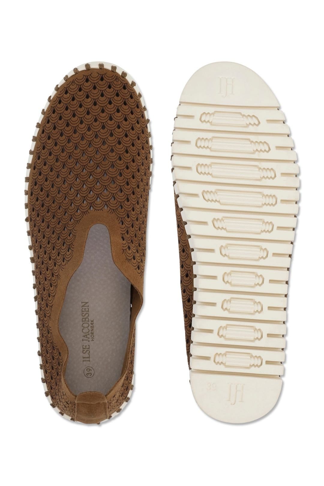 ILSE JACOBSEN Ilse Jacobsen Women's Tulip Laser Cut Out Shoe Tannin Brown - 4