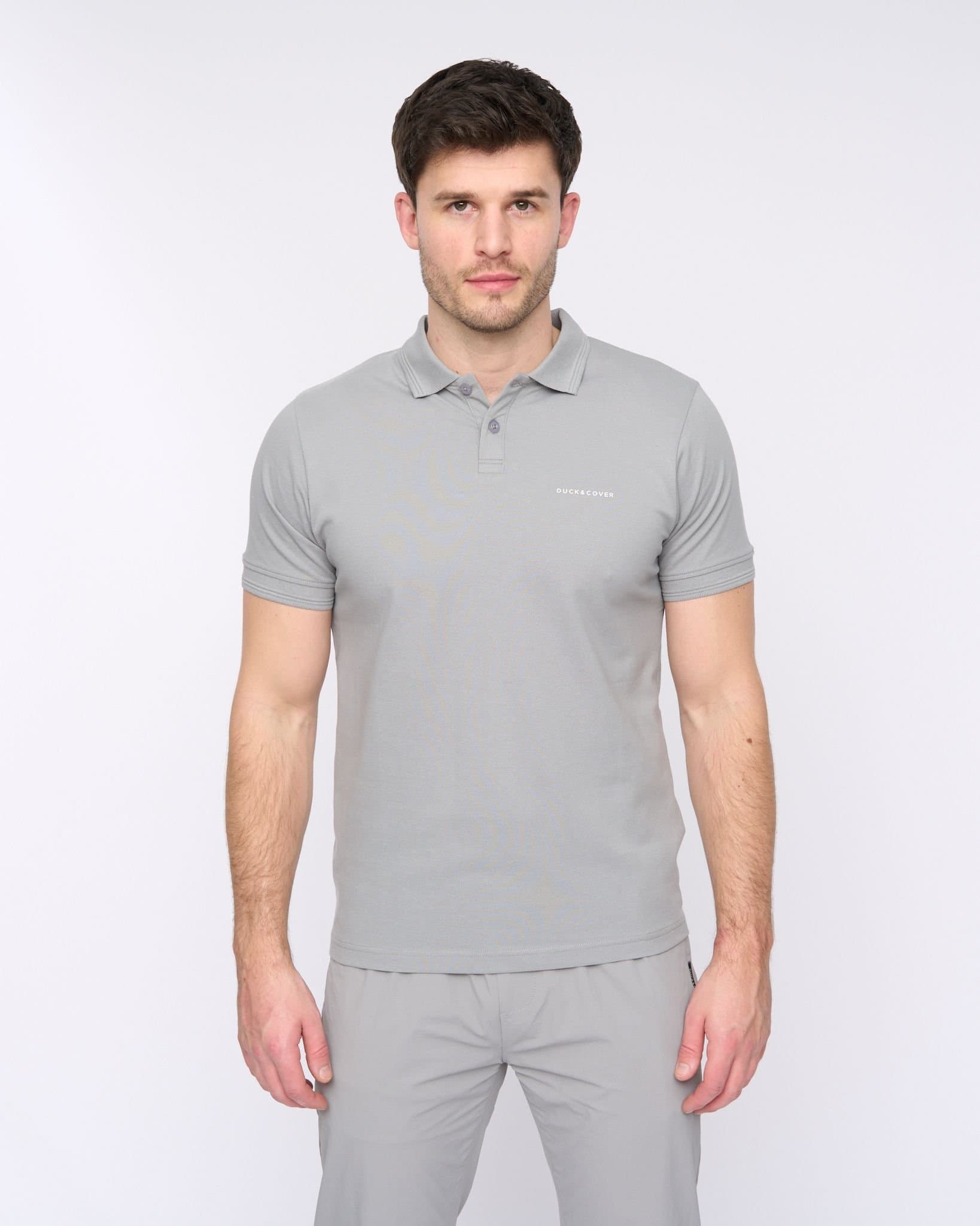 Duck&Cover Duck&Cover Men's Limatar Polo in Grey