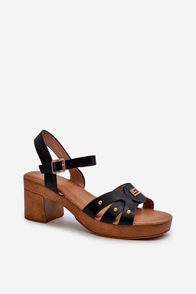 Love Lace Love Lace Women's Lightweight Adjustable Heel Sandals Soft Insole Buckle Strap in Black - 2
