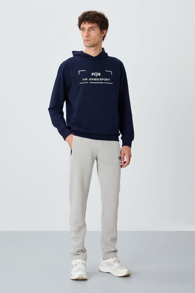 Tommy Life Tommy Life Men's Regular Fit Fleece Sweatpants in Light Grey - 2