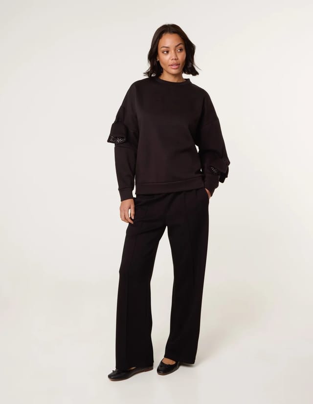 Blue Vanilla Bow Sleeve Sweatshirt - 2