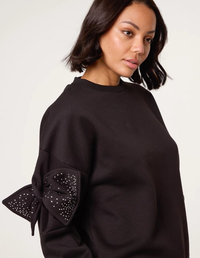 Blue Vanilla Bow Sleeve Sweatshirt - 3