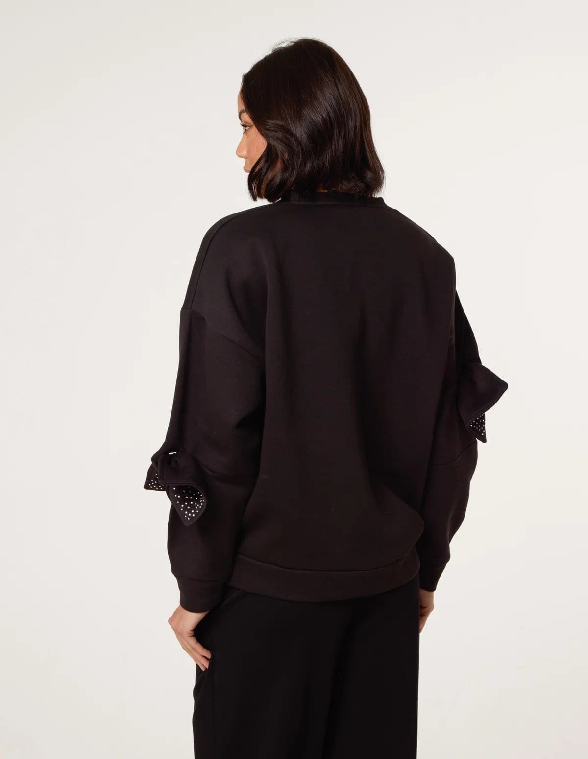 Blue Vanilla Bow Sleeve Sweatshirt - 4