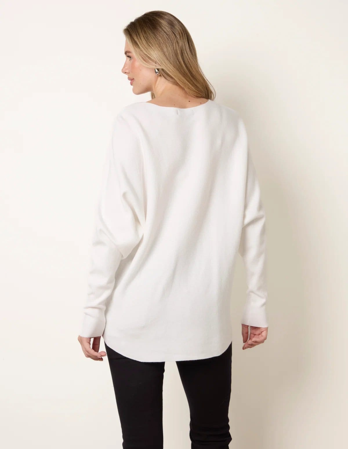 Blue Vanilla Diamante Embellished Batwing Jumper - 4