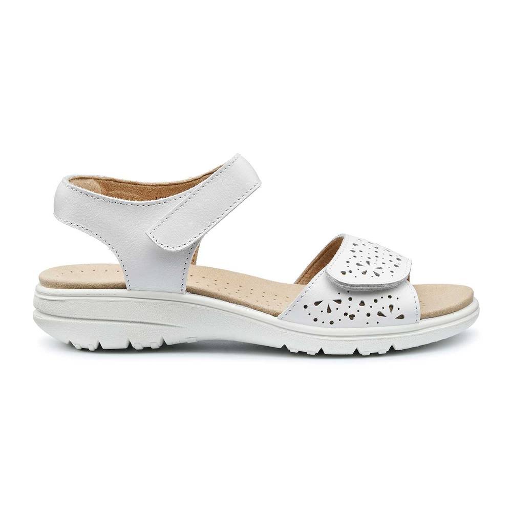 Hotter Hotter Women's Wide Fit 'Leah II' Sandals in White - 4