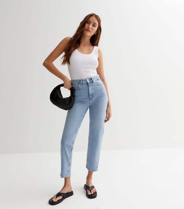 New Look Women's Blue Waist Enhance Tori Mom Jeans New Look - 2