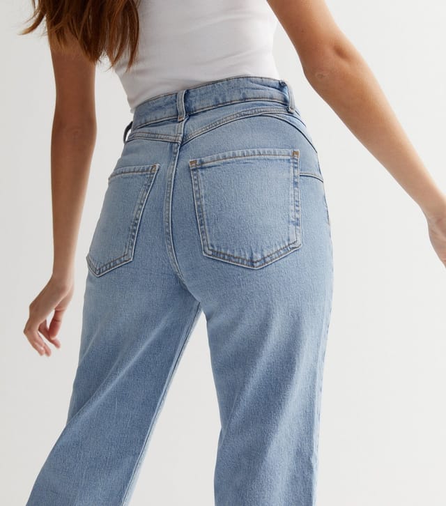 New Look Women's Blue Waist Enhance Tori Mom Jeans New Look - 3