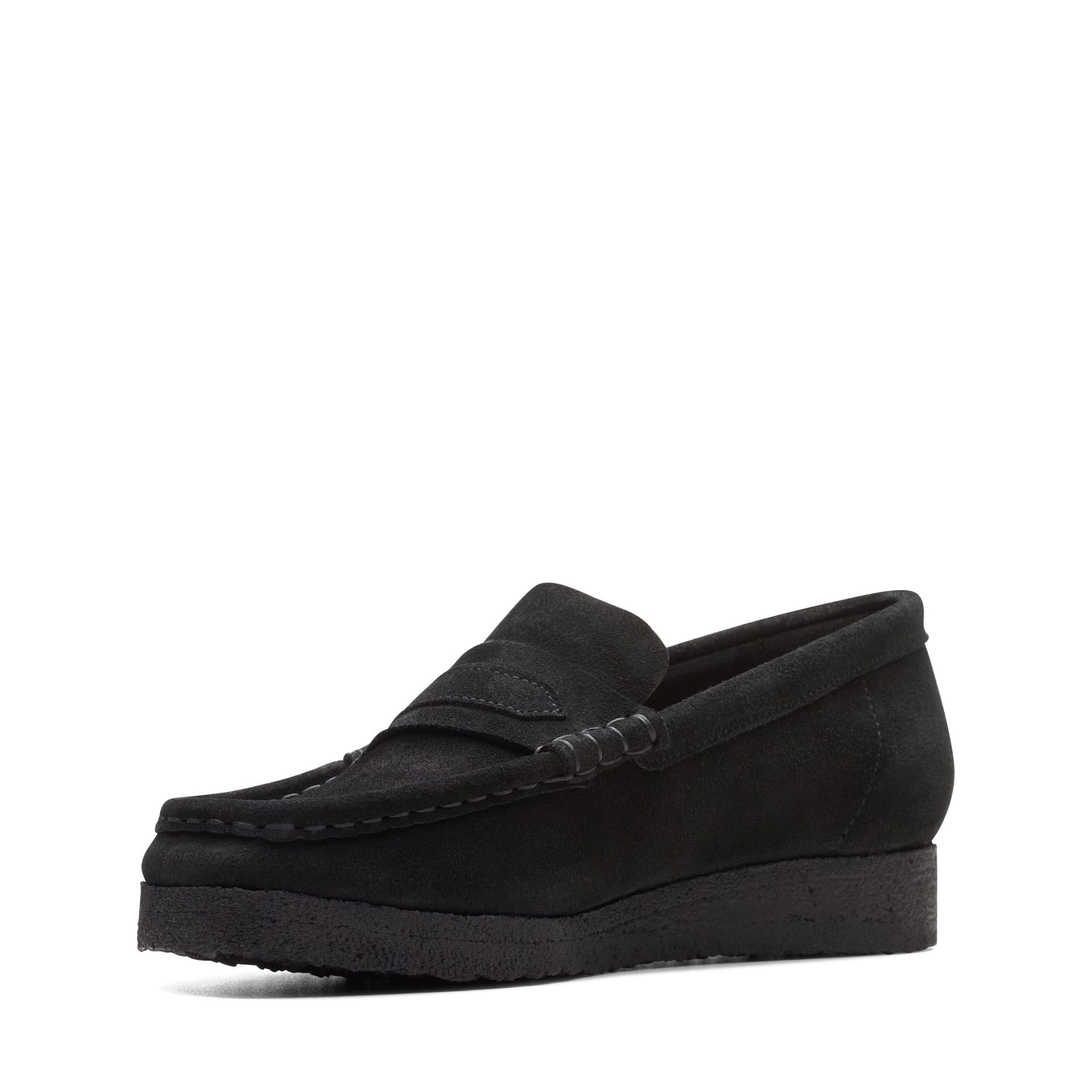 Clarks Clarks Men's Wallabee Loafer Black Suede Wallabee - 4