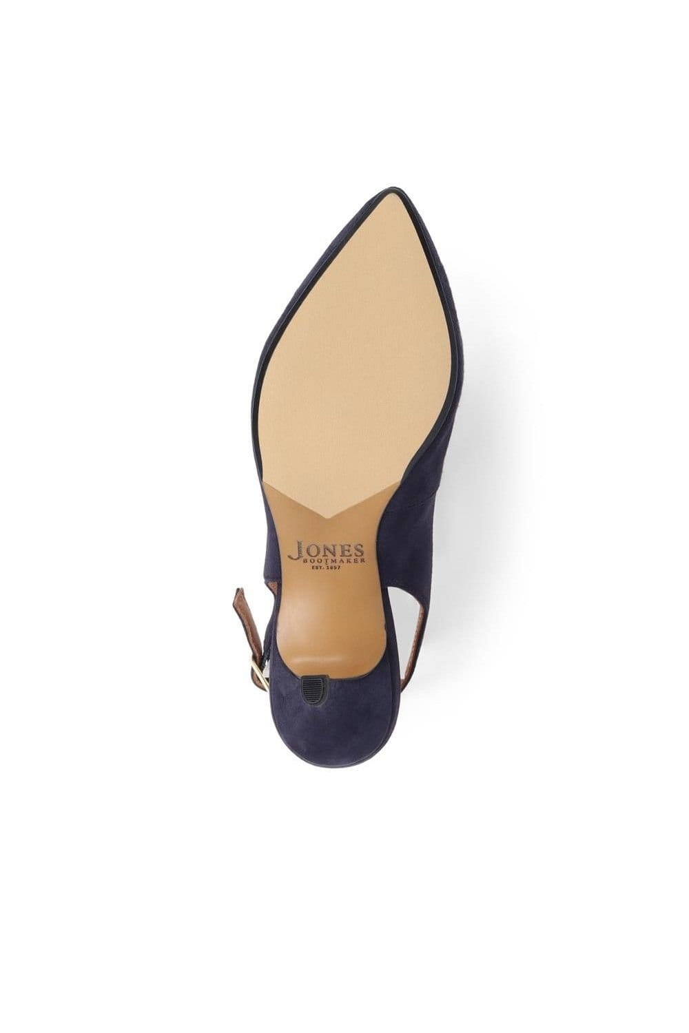Jones Bootmaker Jones Bootmaker Women's Zaria Slingback Heels in Navy - 4