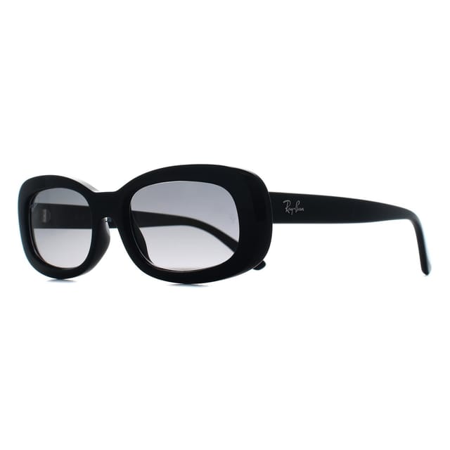 Ray-Ban Ray-Ban Women's Oval Black Grey Gradient Polarized RB2221 - 2
