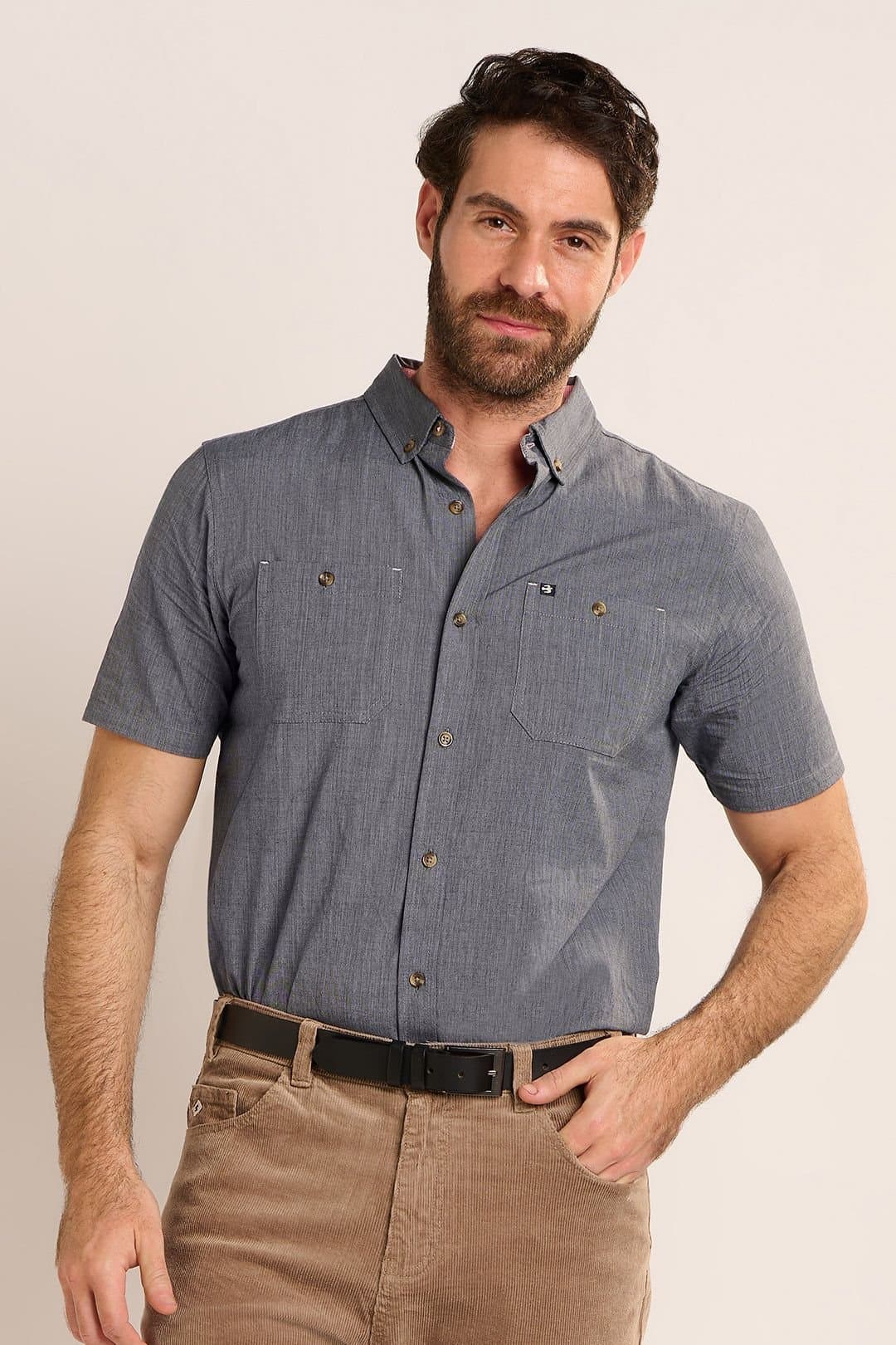 Brakeburn Brakeburn Men's OAKENSHAW SHIRT in Blue