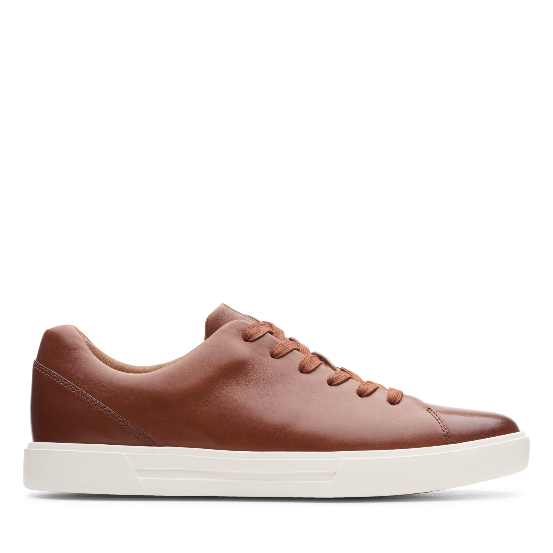 Clarks Clarks Men's Un Costa Lace British Tan Leather Trainers, Lace Up in Brown