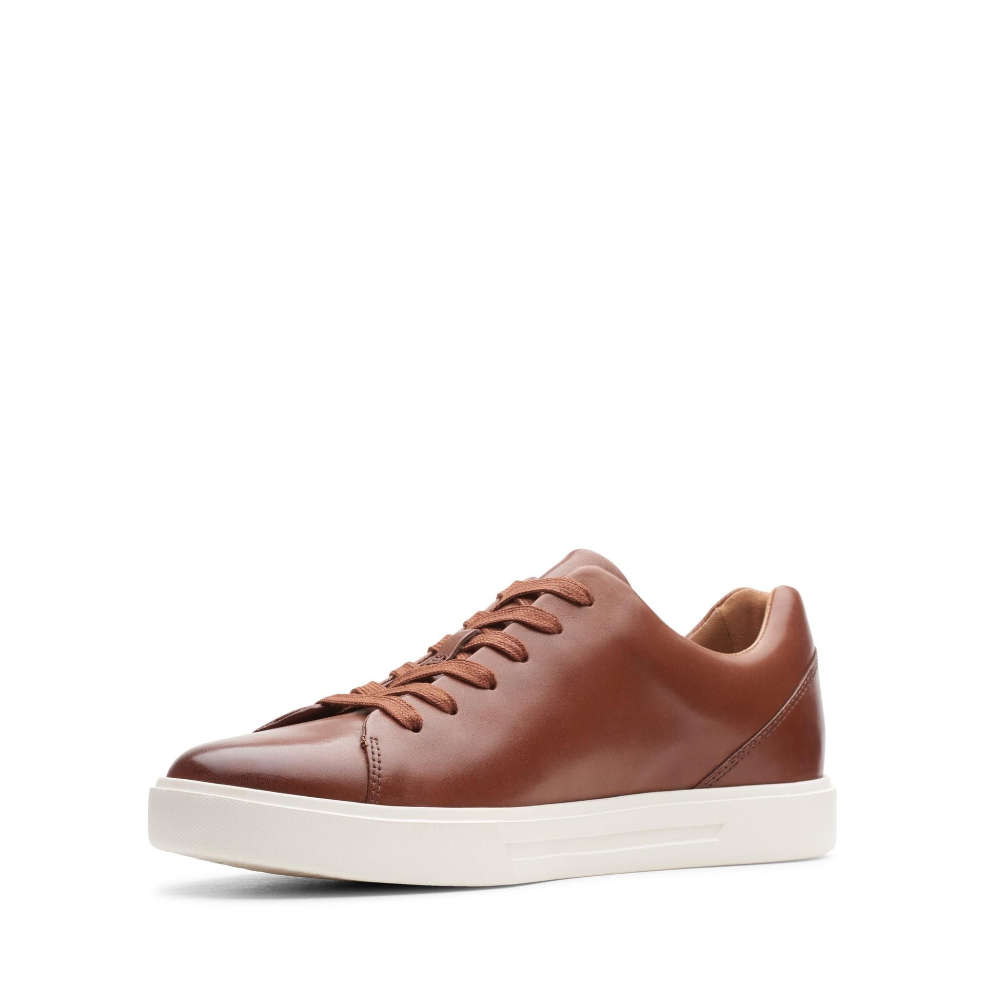 Clarks Clarks Men's Un Costa Lace British Tan Leather Trainers, Lace Up in Brown - 4
