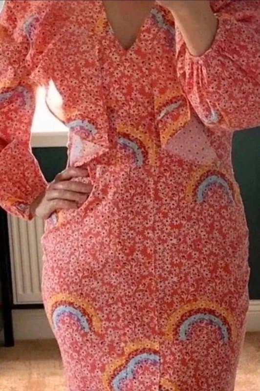 Never Fully Dressed 💃 Never Fully Dressed Rainbow Daisy Midi Dress Size 18 BNWT Festival Pride RRP £99 🌈