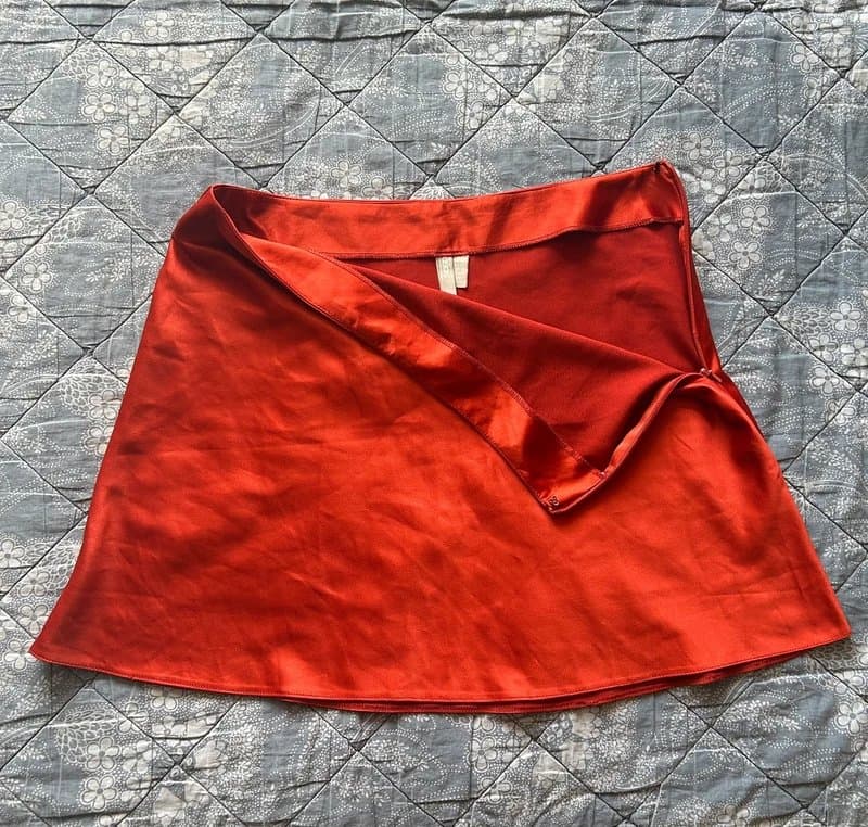 ASOS Mini satin skirt