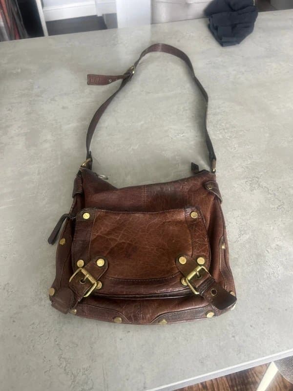 Topshop Top shop brown leather bag