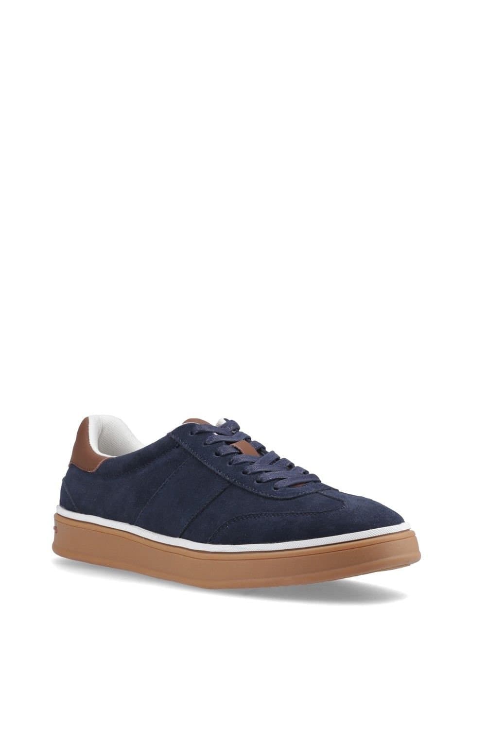Hush Puppies Hush Puppies Men's Navy Suede Trainer