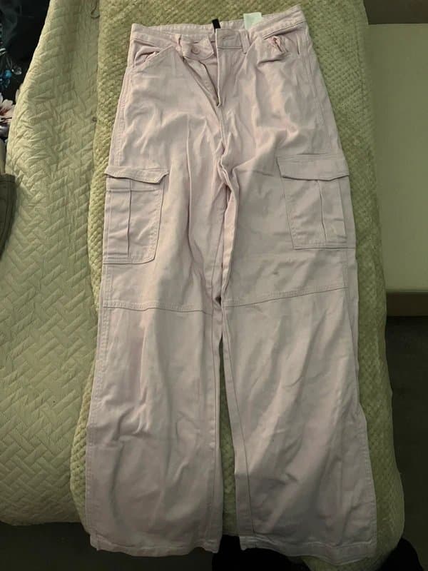 Bershka Pink cargo pants