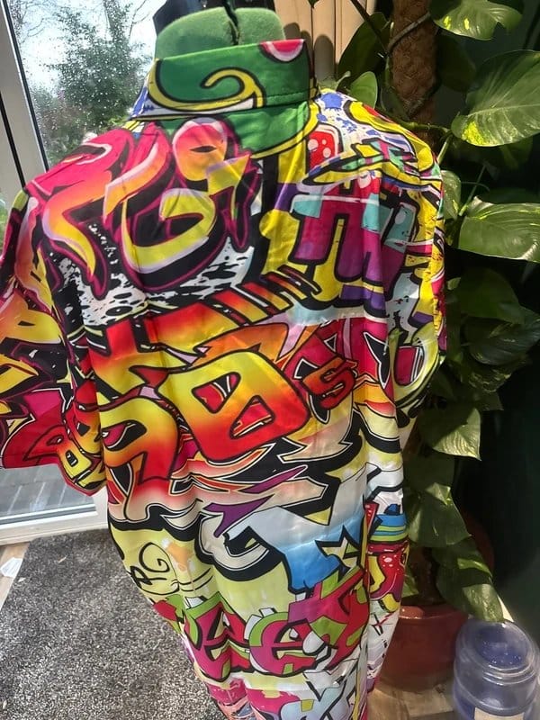 The Unbranded Brand Multi-Colour Graffiti Hawaiian Shirt