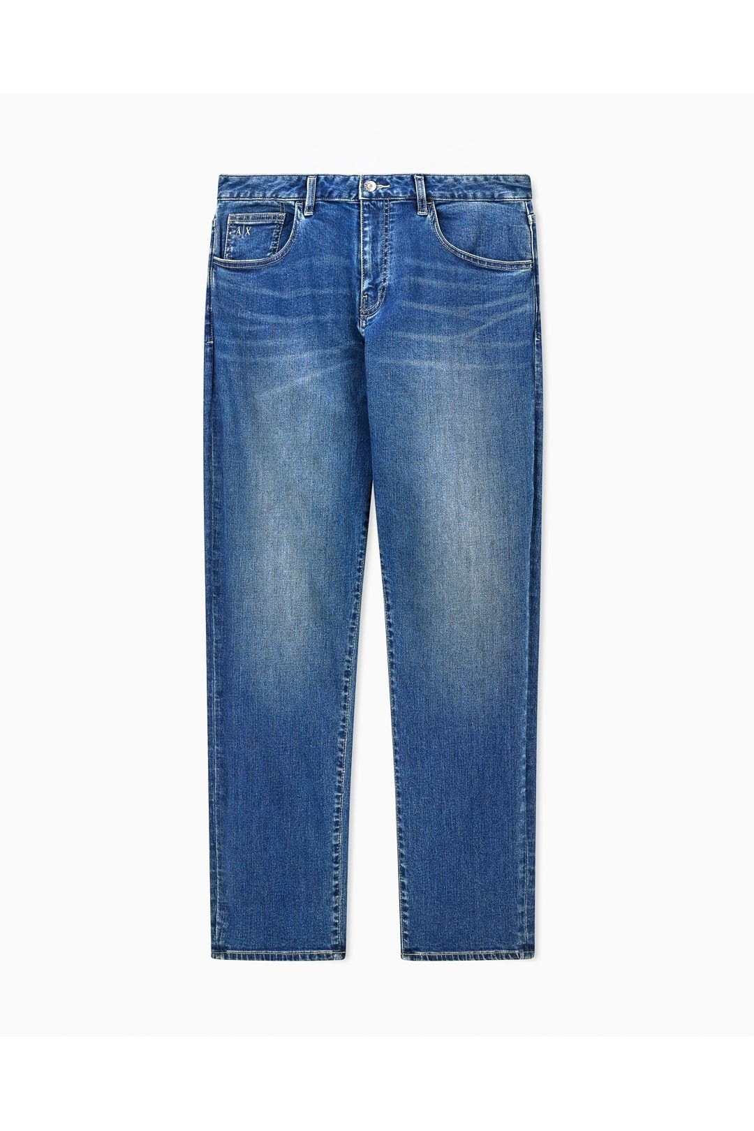 Armani Exchange Men's Dark Blue Comfort Slim 5 PKT Jean