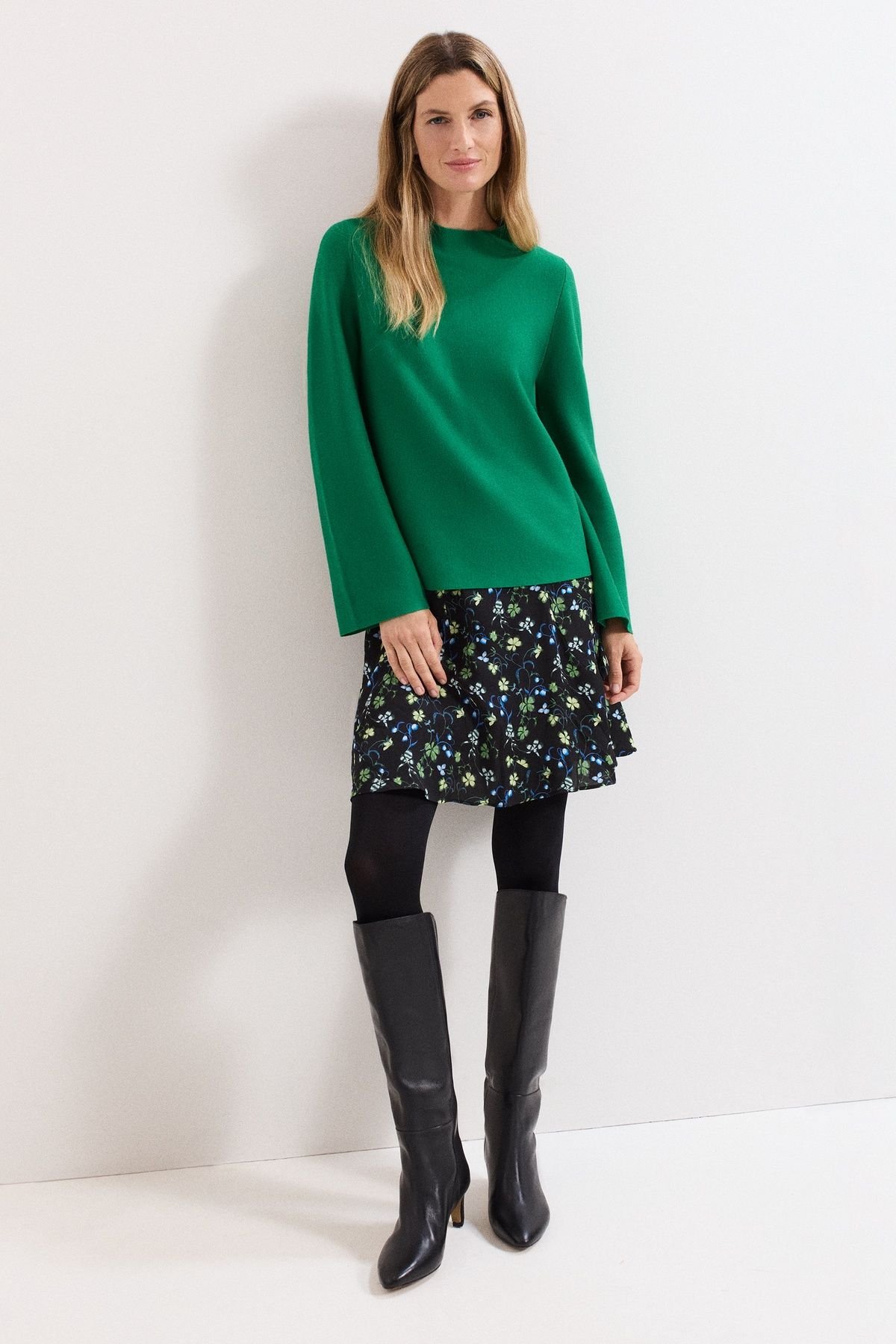 Phase Eight Phase Eight Women's Julia Peplum Compact Knit in Emerald - 3