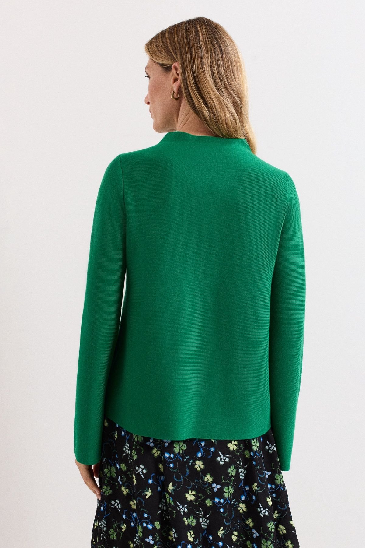 Phase Eight Phase Eight Women's Julia Peplum Compact Knit in Emerald - 4