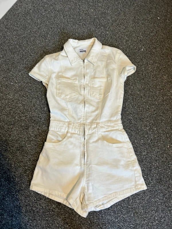 Bershka White jumpsuit