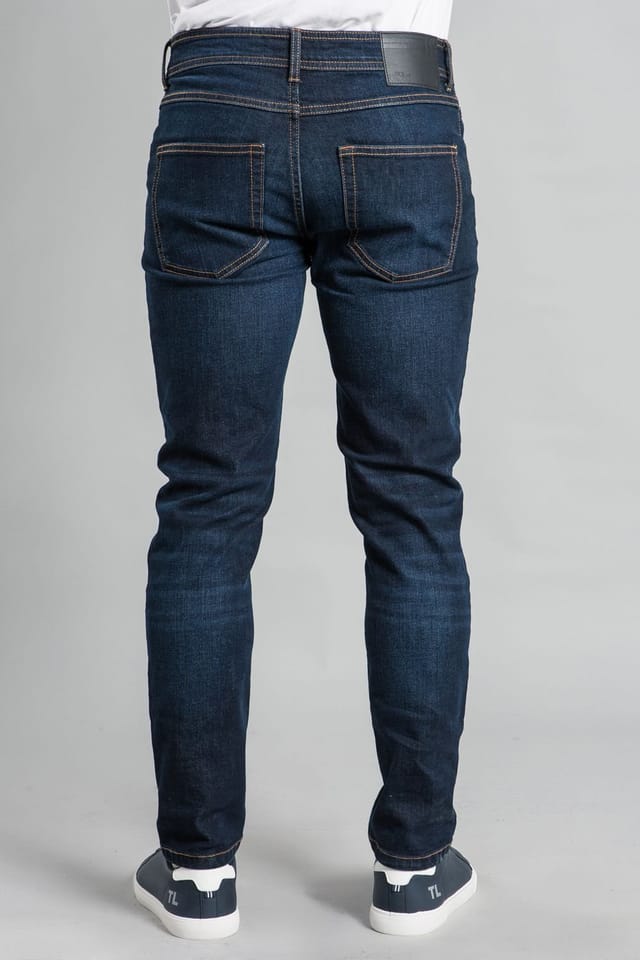 Tokyo Laundry Tokyo Laundry Men's Slim Fit Cotton Blend Jeans in Dark Blue - 2