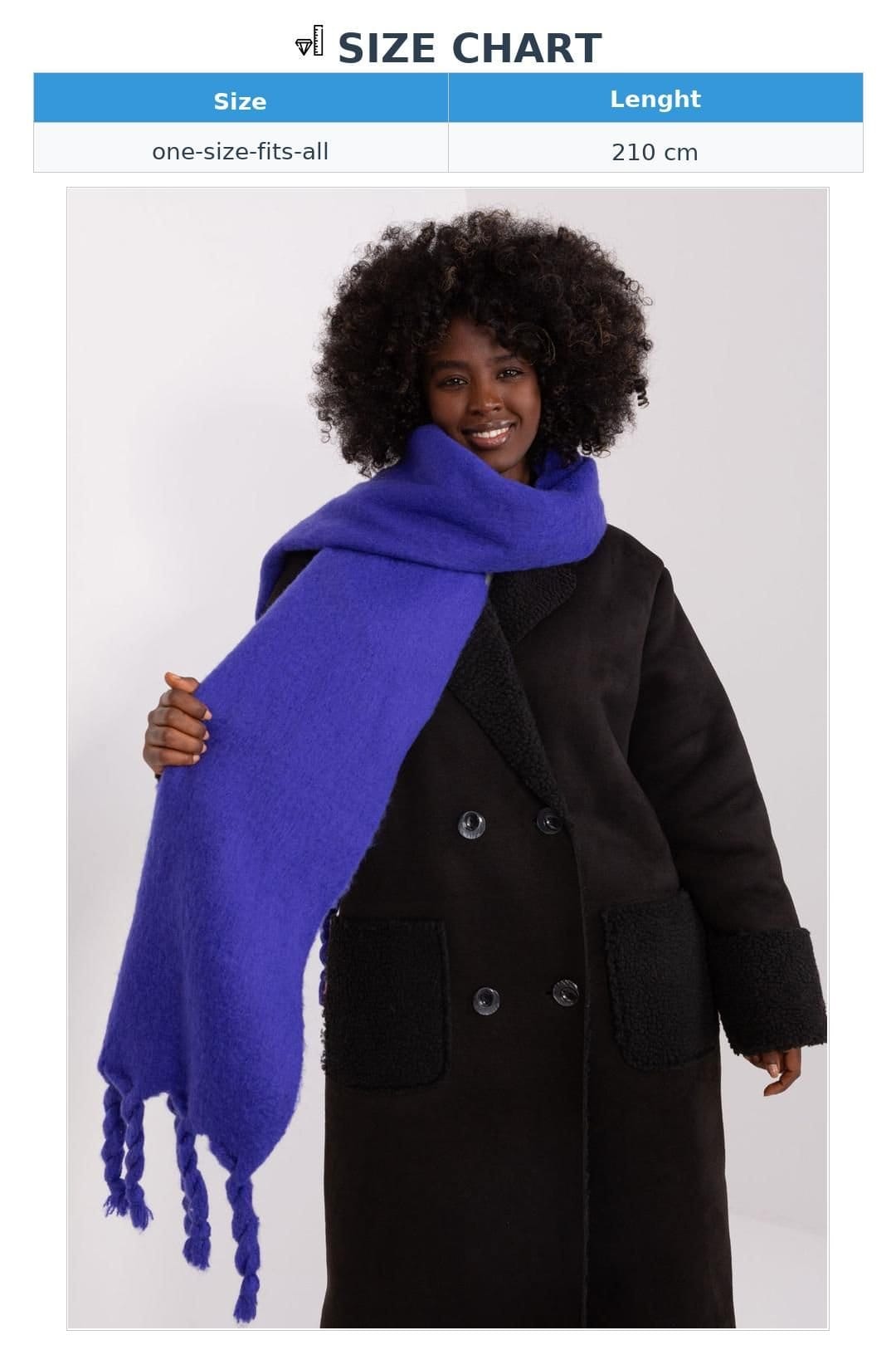Love Lace Love Lace Women's Smooth Polyester Tassel Scarf Long Shawl Wrap for Winter in Violet - 4