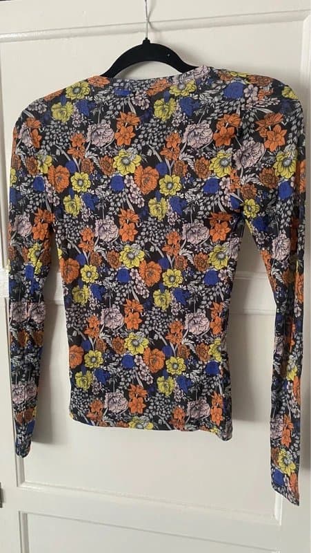Topshop Topshop Floral Mesh Long Sleeve Top BNWT – Size 8