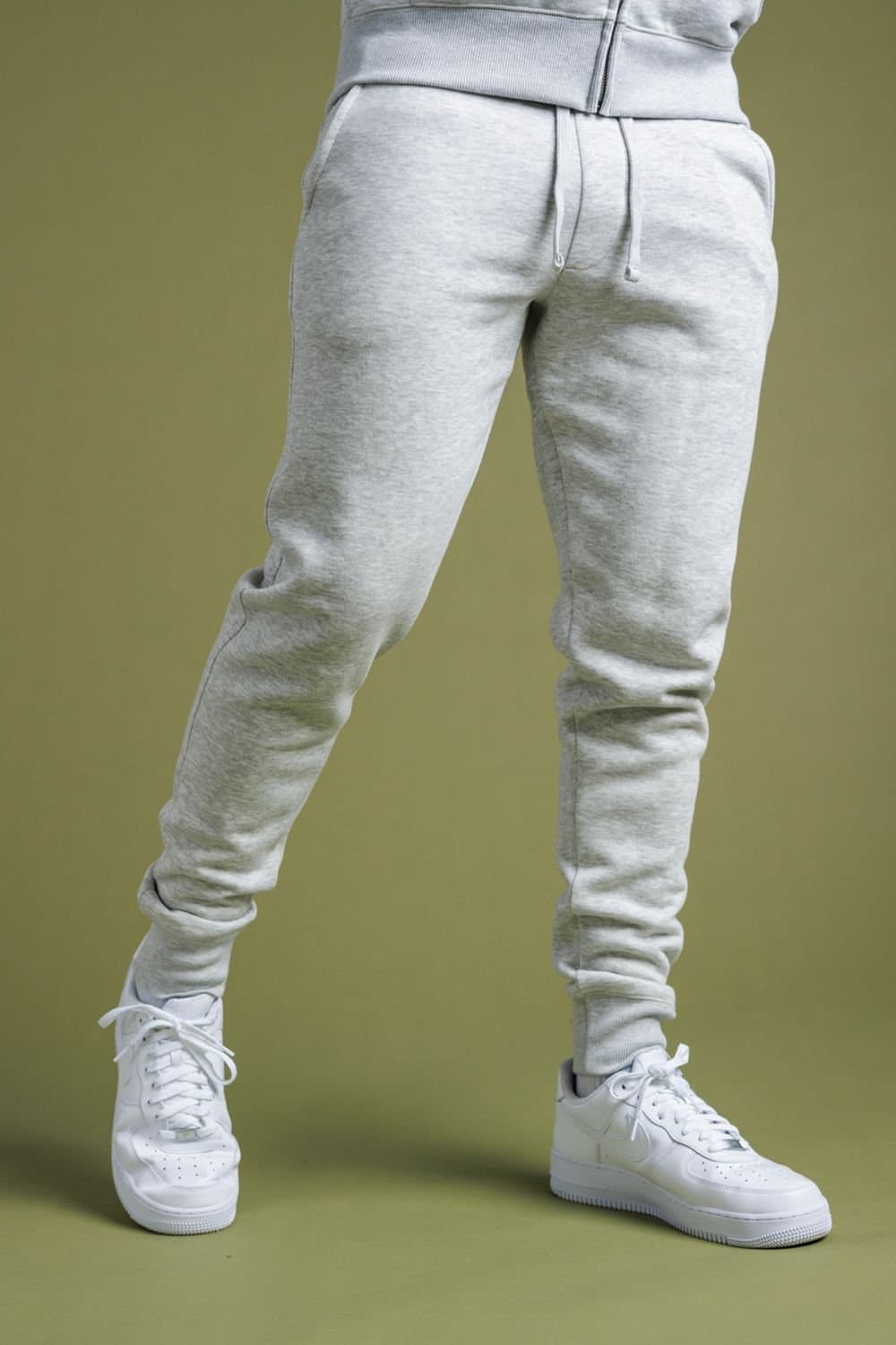 French Connection French Connection Men's Cotton Blend Joggers in Light Grey
