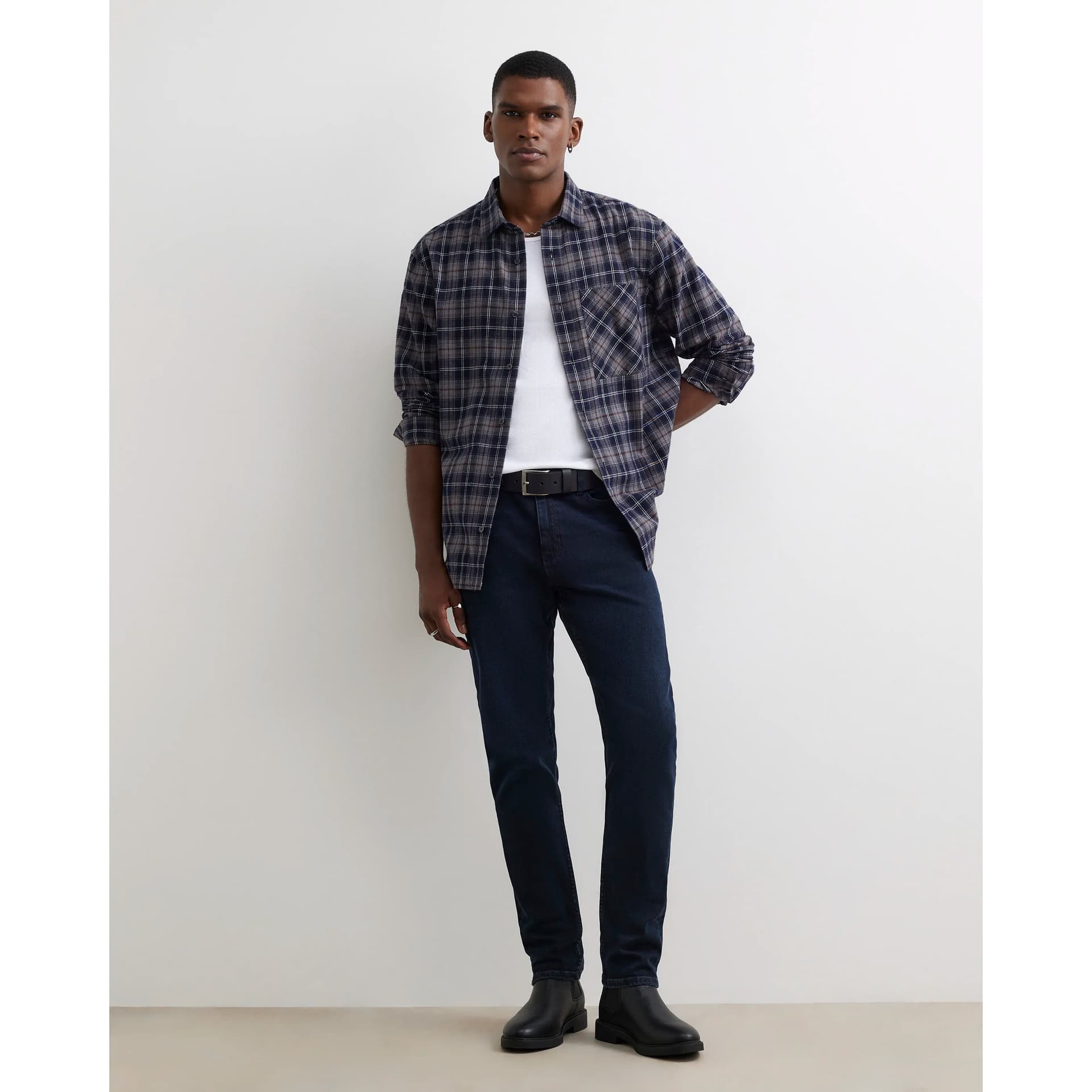 River Island Mens River Island Blue Skinny Fit Washed Jeans