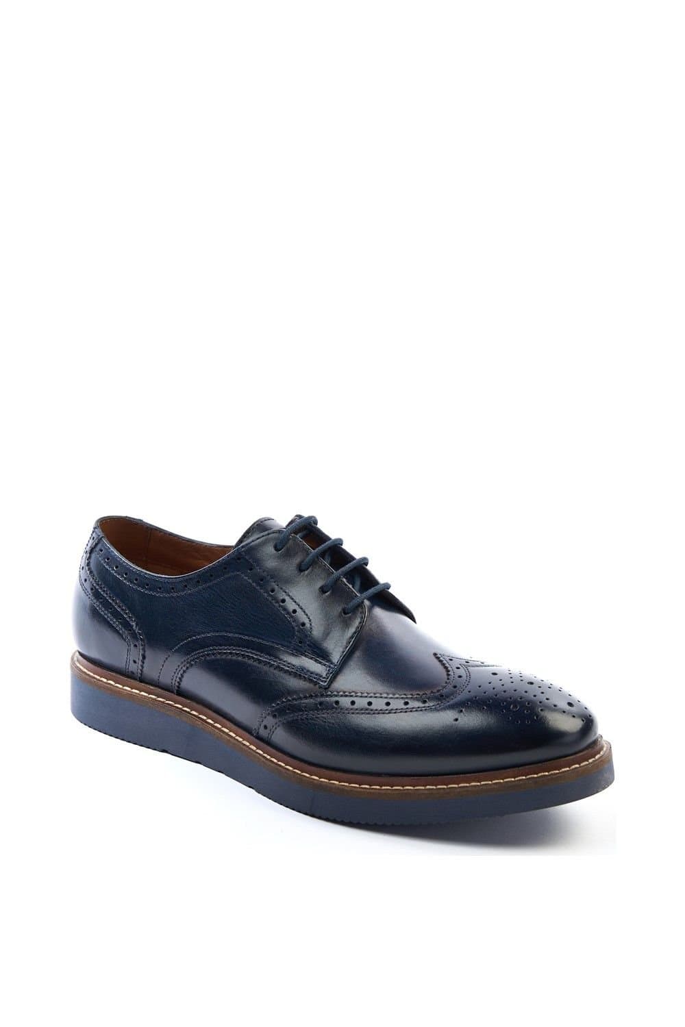 Base London Base London Men's Joe Brogue Shoe in Navy
