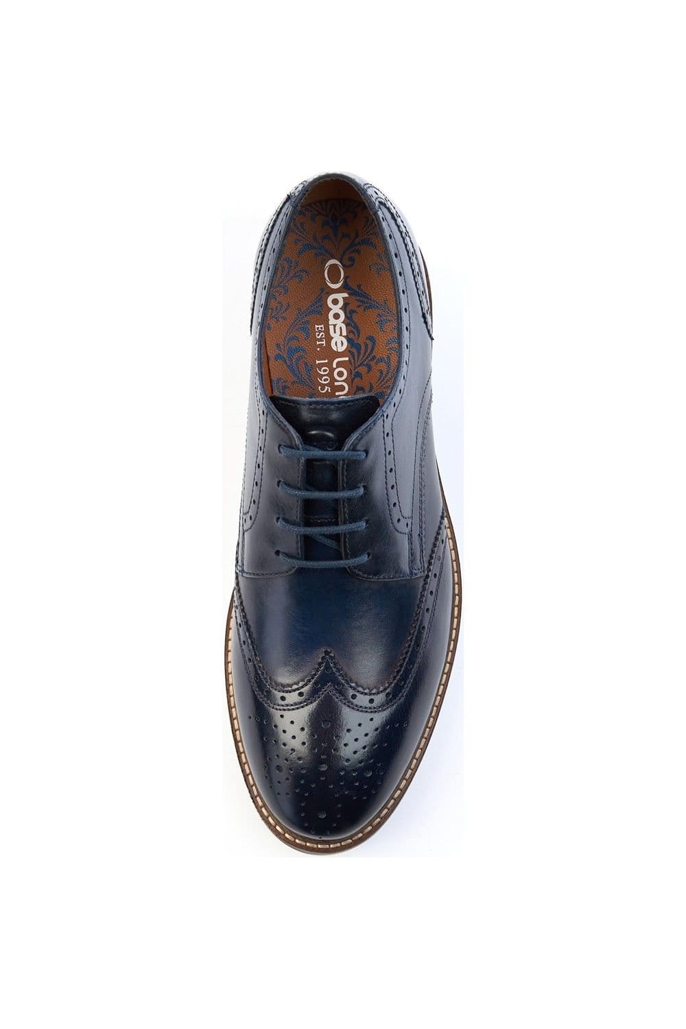 Base London Base London Men's Joe Brogue Shoe in Navy - 4