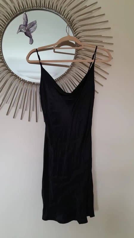 Bershka bershka black satin dress