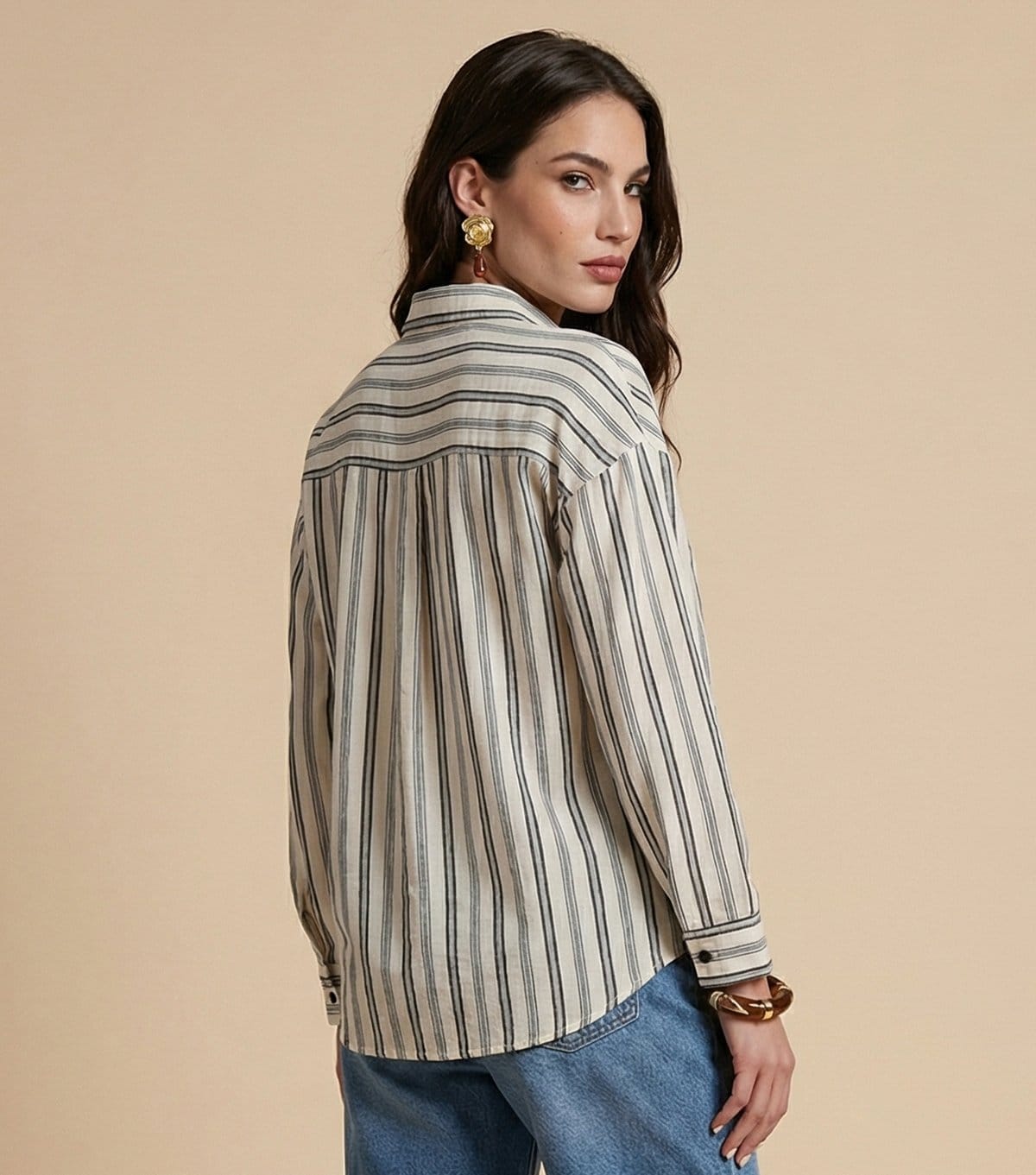 Urban Bliss Women's Grey Striped Shirt Urban Bliss New Look - 4