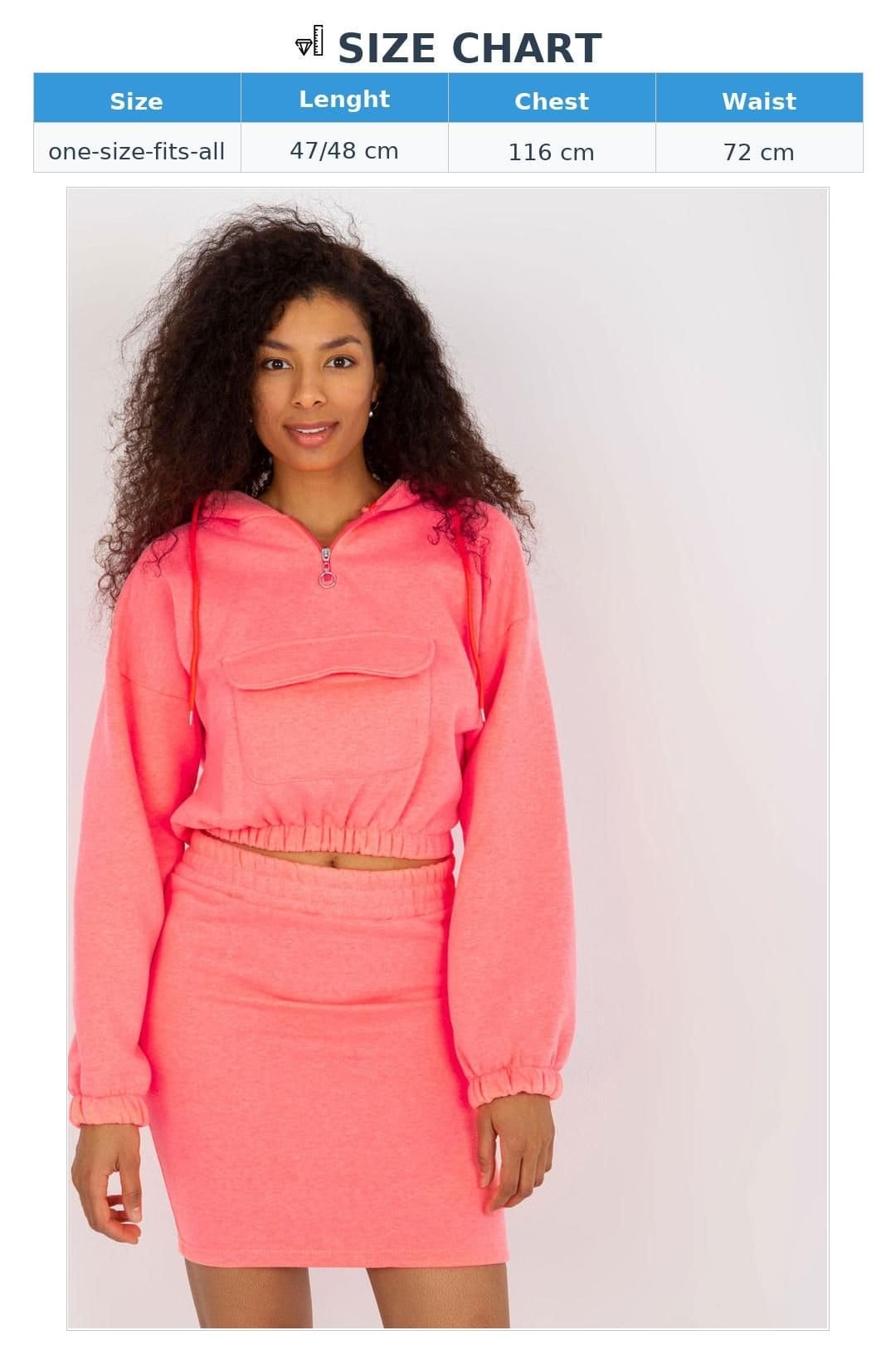 Love Lace Love Lace Women's Everyday Sweatshirt & Elastic Waist Skirt Set in Pink - 4